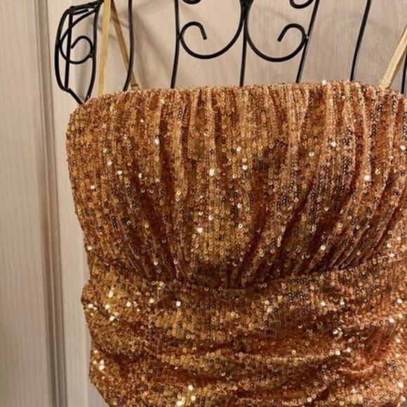 Free People Ta Da Top Gold L - Picture 9 of 10